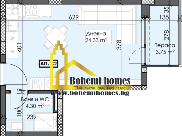 980 € / кв. м. Продажба на Едностайни,Двустайни и Тристайни Апартаменти в Пловдив - 0