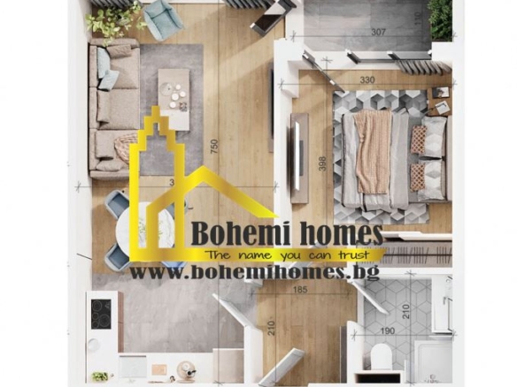 БЕЗ КОМИСИОН !!! Продава Двустаен Апартамент в Тракия | Пловдив - 0