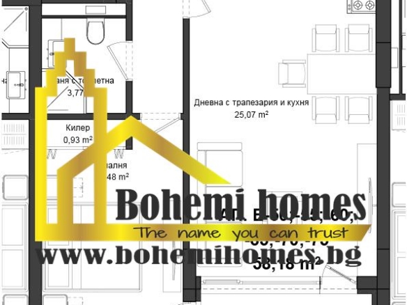 920 € / кв. м. Продажба на Едностайни,Двустайни и Тристайни Апартаменти в Кършияка | Пловдив - 0