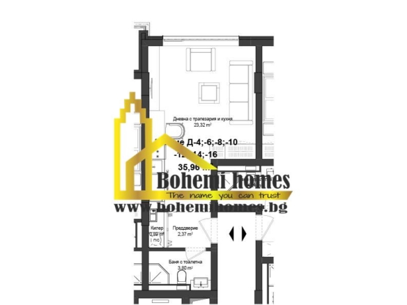 920 € / кв. м. Продажба на Едностайни,Двустайни и Тристайни Апартаменти в Кършияка | Пловдив - 0