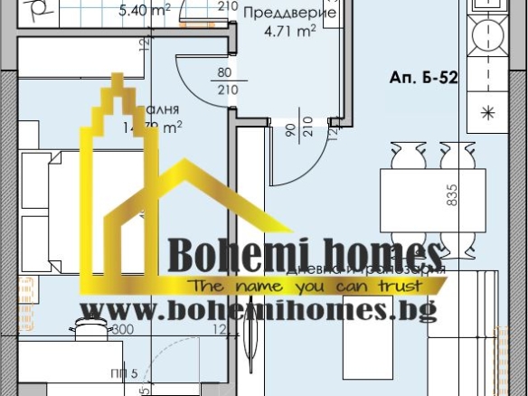 Цени от 1320 € / кв. м. Продажба на Двустайни и Тристайни Апартаменти пред Акт14 в Кършияка | Пловдив - 0