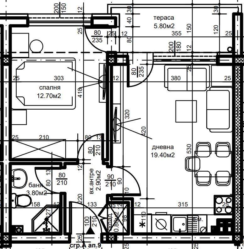 1080 €/кв.м. Продажба на НОВИ Двустайни и Тристайни Апартаменти в Беломорски | Пловдив - 0