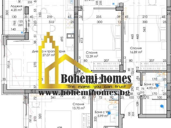880 € / кв. м. Продажба на Двустайни ,Тристайни и Четиристайни Апартаменти до Кауфланд в Кючук Париж | Пловдив - 0