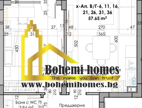 880 € / кв. м. Продажба на Двустайни ,Тристайни и Четиристайни Апартаменти до Кауфланд в Кючук Париж | Пловдив - 0