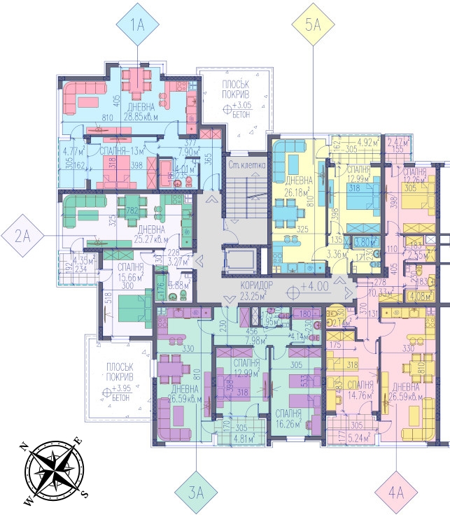 Разпределение секция А