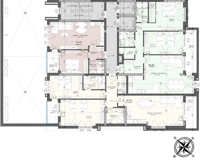 Разпределение секция А