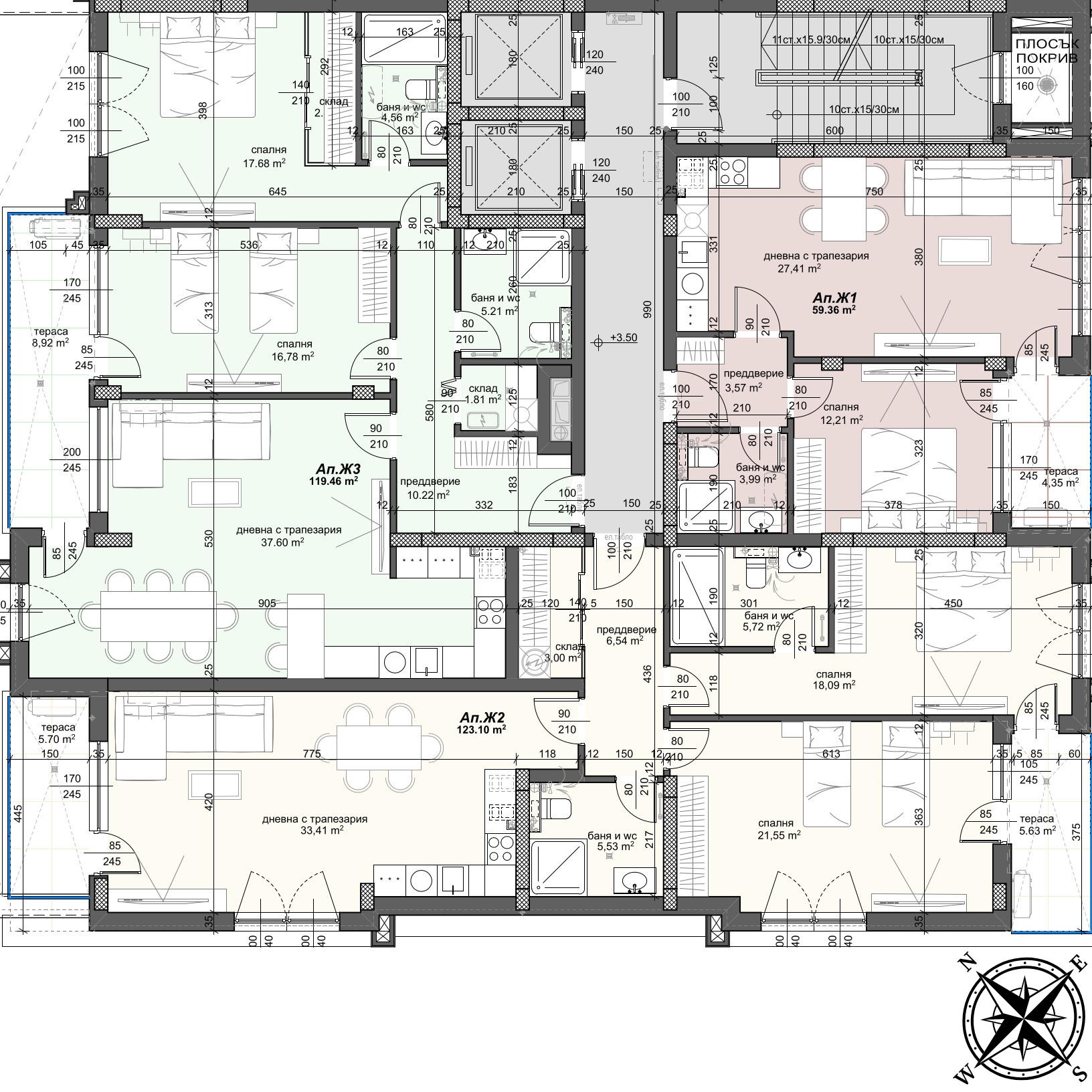 Разпределение секция Ж