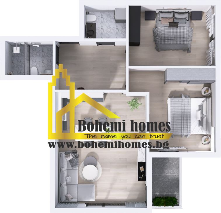 БЕЗ КОМИСИОН !!! Продава Изгодно Тристаен Апартамент в Остромила | Пловдив - 0