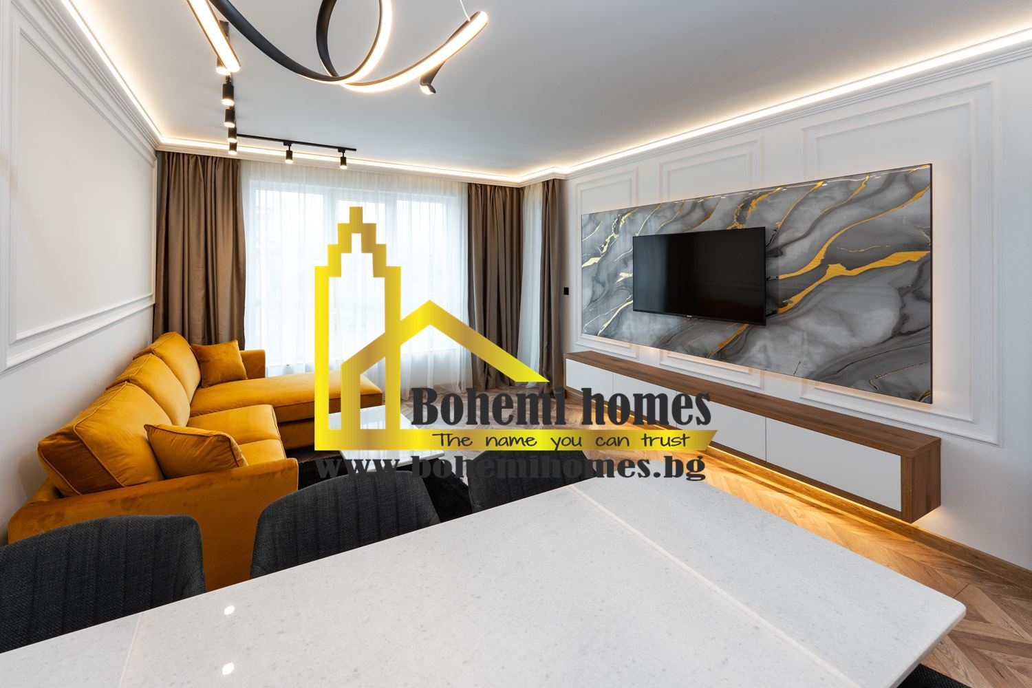 Чисто Нов Дизайнерски Обзаведен Двустаен Апартамент в Южен | Пловдив - 0