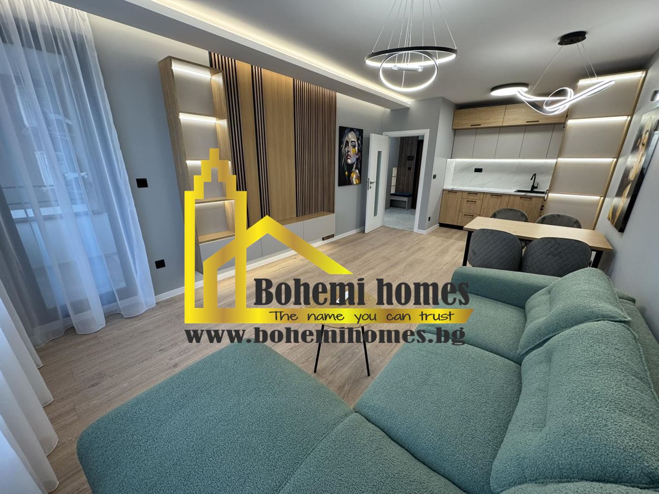 Чисто Нов Обзаведен Двустаен Апартамент в Луксозна Нова сграда в Смирненски | Пловдив - 0