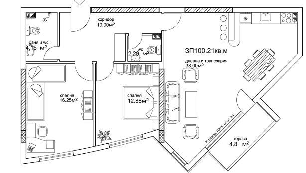 ! Акт 16 ! Нов Тристаен Апартамент в Съдийски | Пловдив - 0