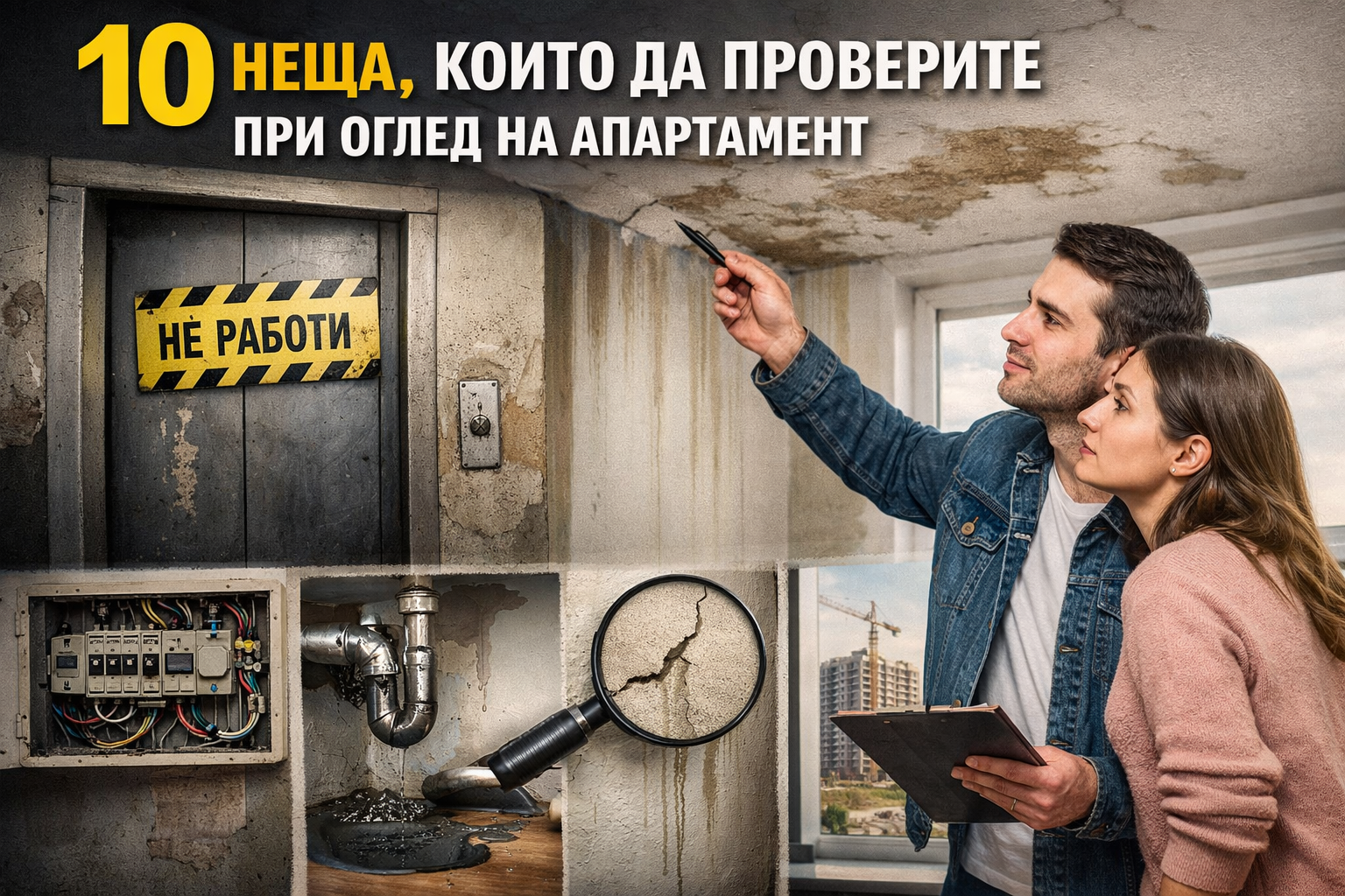 10 неща, които да проверите при оглед на апартамент