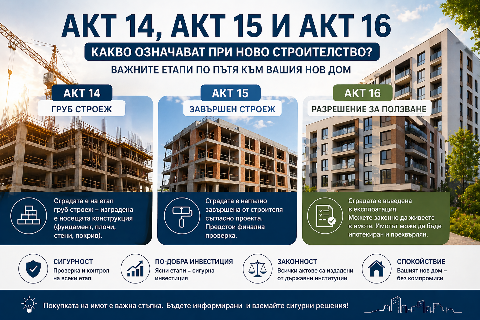 акт 14 акт 15 акн 16 епати па строителство