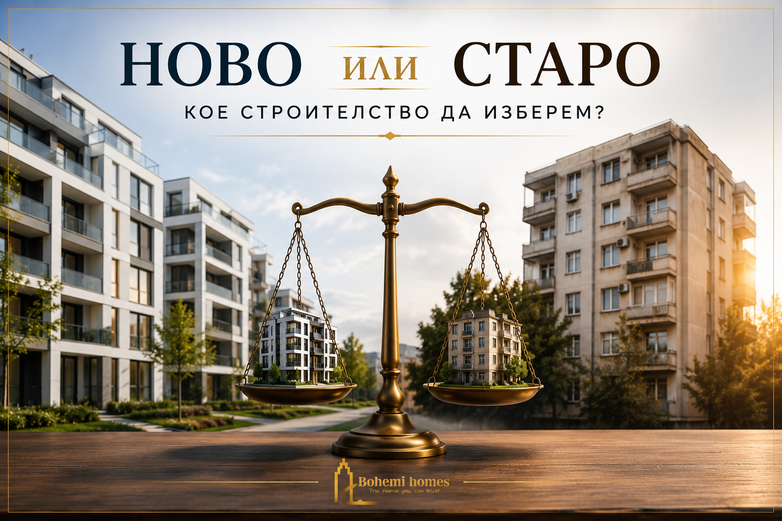 Сравнение: Покупка на ново строителство или старо строителство