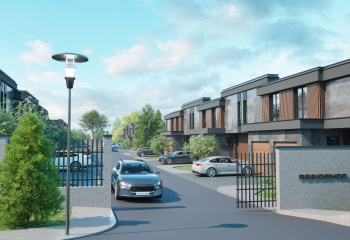 Модерен комплекс от къщи в с. Марково, схема 20 на 80